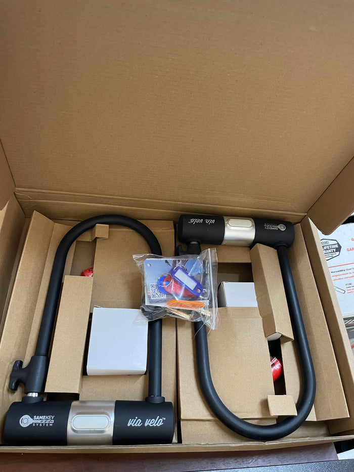 Via Velo Set of 2 U-Locks w/Cables