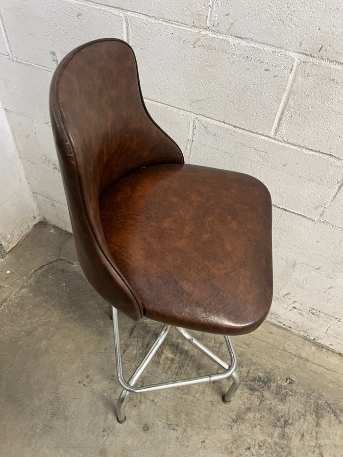 1970 Retro Mid-Century Swivel Bar Stool