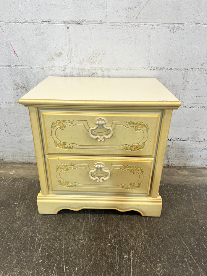 Vintage provincial Floral Nightstand