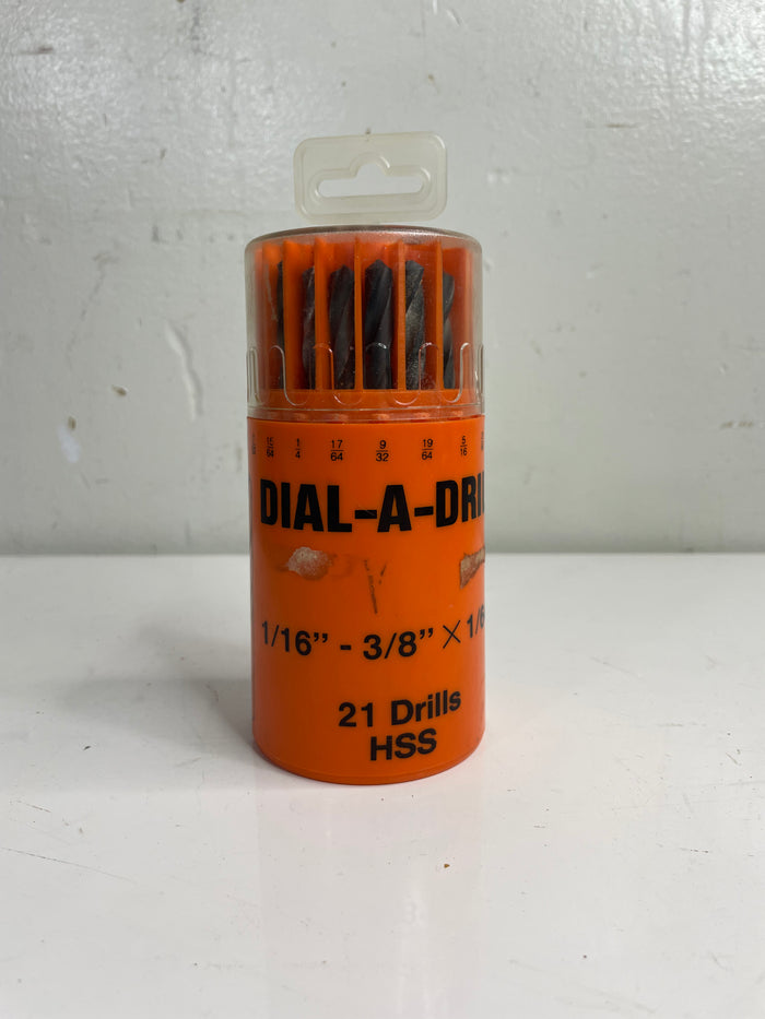 Vintage Dial-A-Drill 20 Drill Bit Set