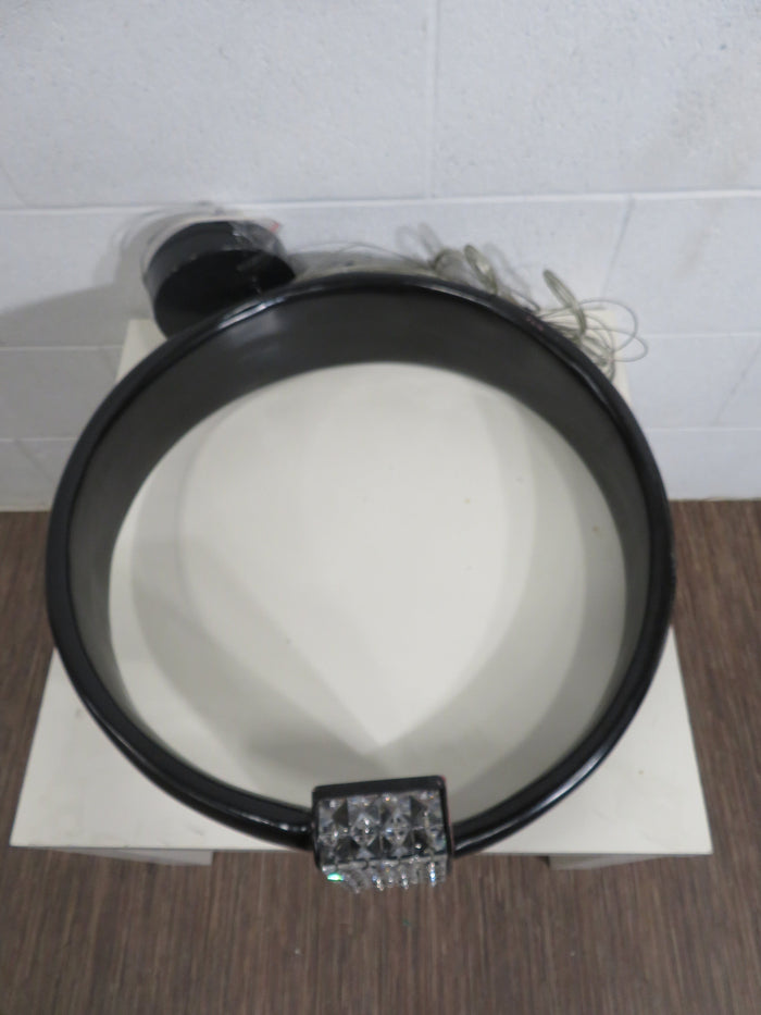 Black Metal Ring LED Pendant Light