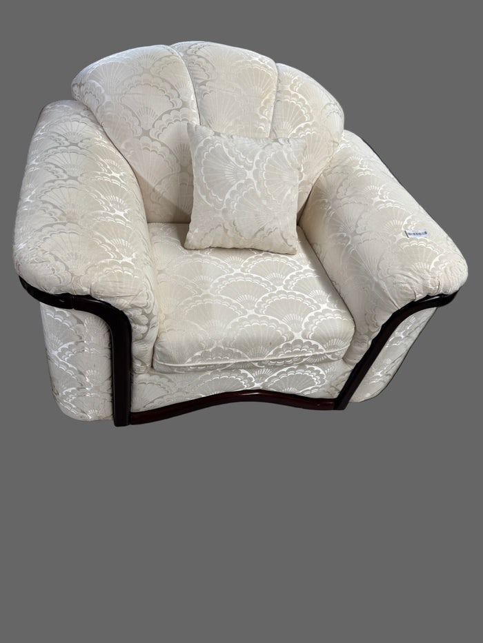 46"W Off-white Chair