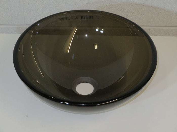 14"W Tempered Glass Sink