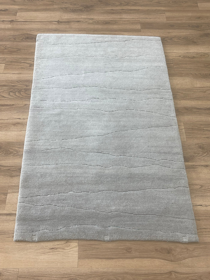 3x5-ft Wool Area Rug - Low Tide Raincloud