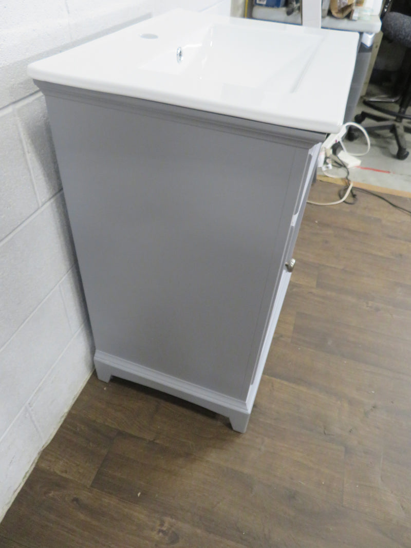 24" Gray Bathroom Vanity With Sink Habitat ReStore GTA