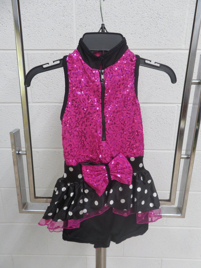"Curtain Call" Tutu Style Costume - Deep Pink