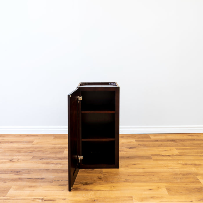 Espresso Wall Cabinet Single Door