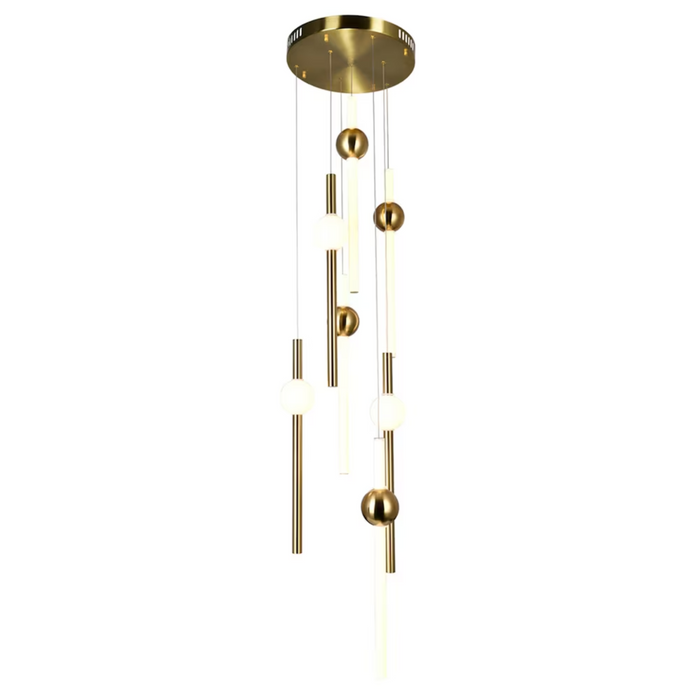 Baton LED Pendant with Brass Finish 1208P20-7-625