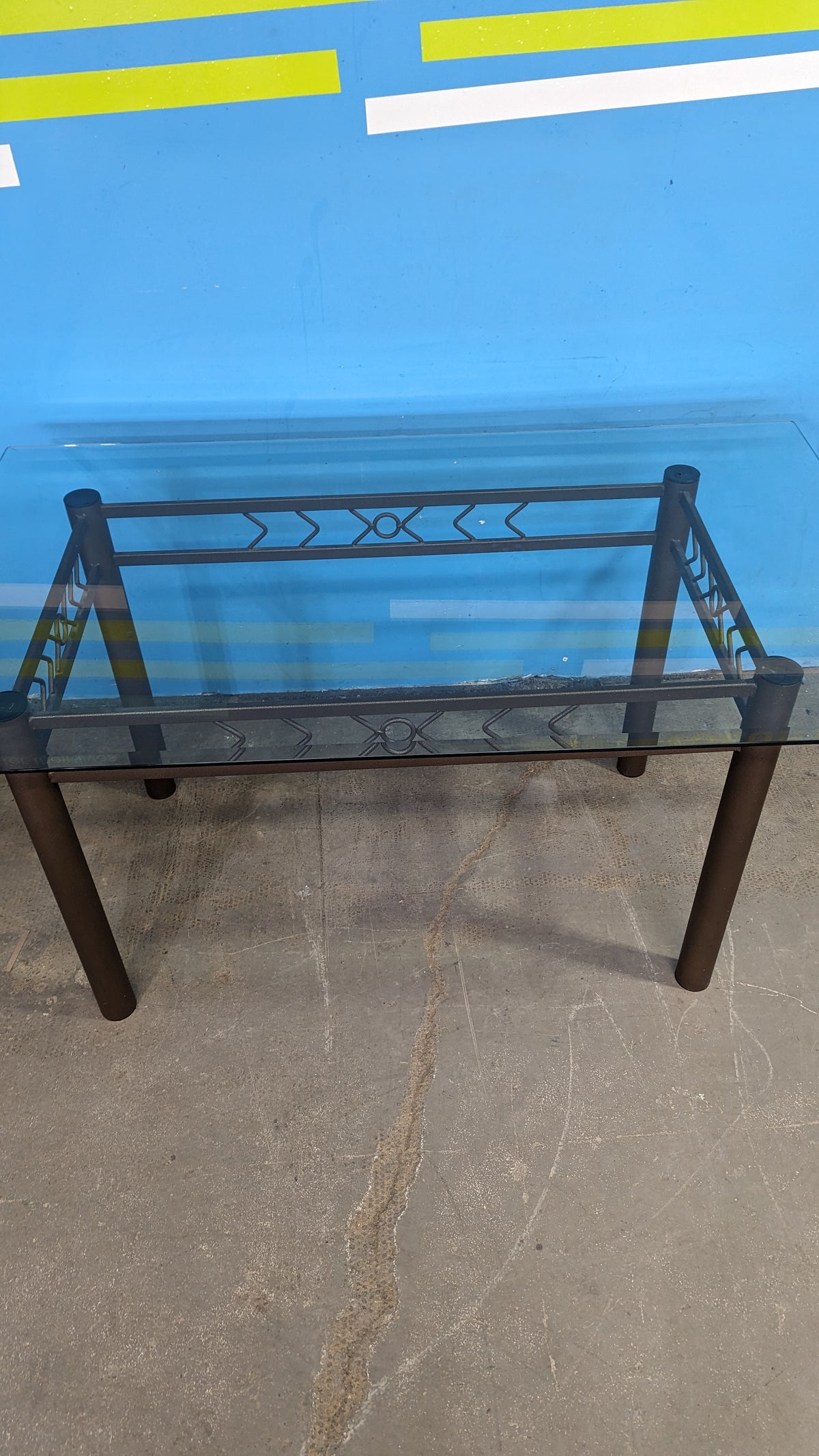 Glass-Top Dining Table w/ 4 Chairs