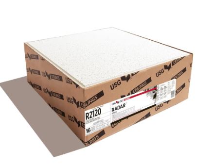 USG/CGC Ceilings 2ft x 2ft Radar Basic 2120 Lay-in Ceiling Tile