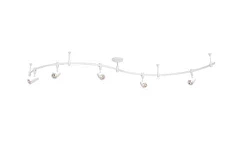 5 Light LED Flexible Linear White Track Lighting Kit Habitat