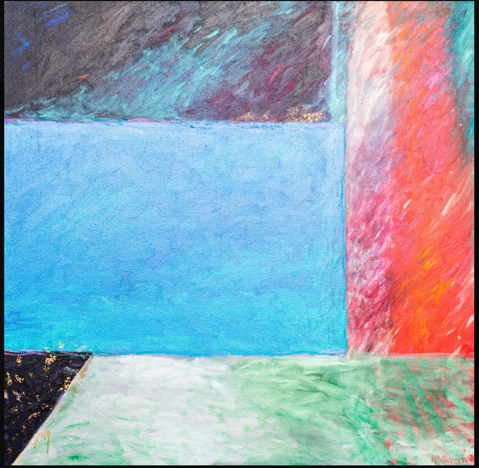 "Blue Square at Night" by: BARBARA McGIVERN