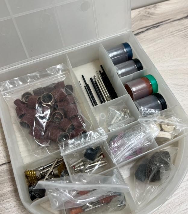 Mastercraft Multi-Purpose Rotary Tool Accessory Bit Set with Storage Case