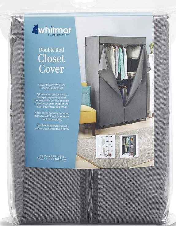 Whitmor Double Rod Closet with Heavy Duty Zipper