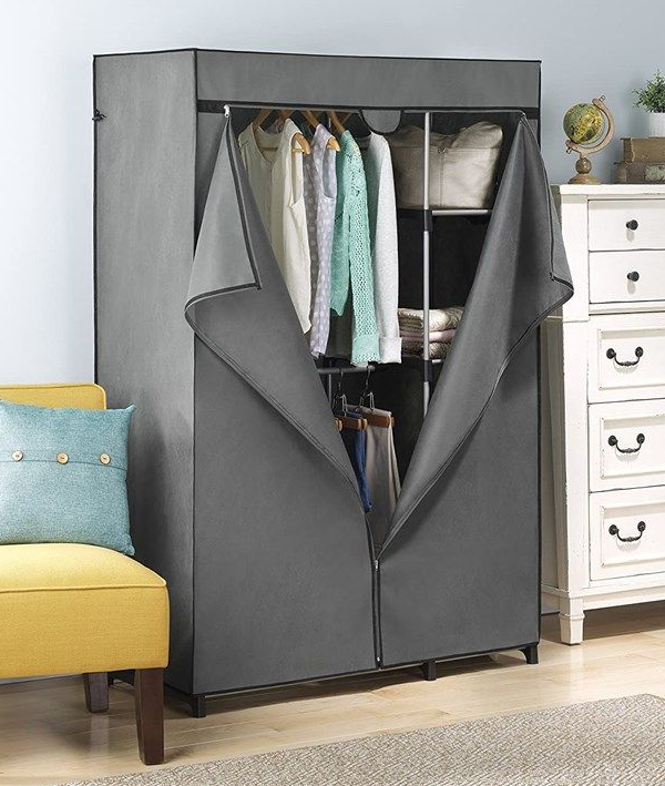 Whitmor Double Rod Closet with Heavy Duty Zipper