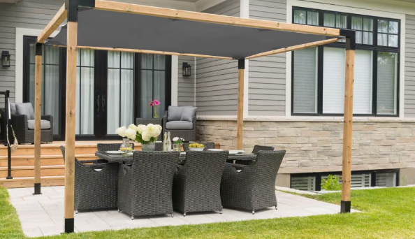 TOJA GRID Trio Corner Brackets for 4x4 Wood Posts (2-Pack)