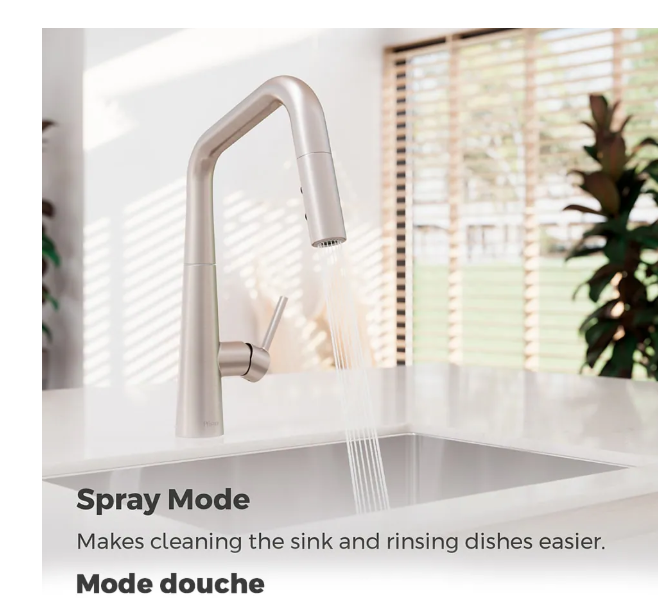Pfister Skylark 1-Handle Stainless Steel Pull Down Kitchen Faucet/Kitchen Sink Faucet/Tap