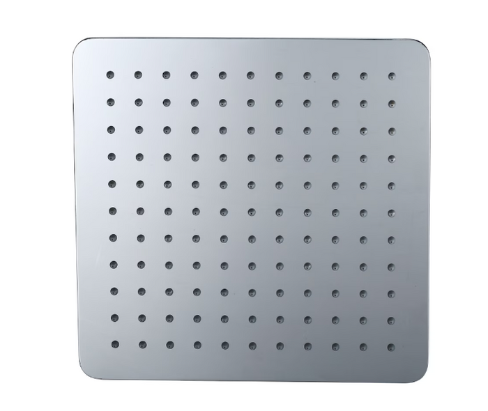 Glacier Bay Modern 10-inch 1-Function Slim Square Fixed Raincan Showerhead 2.5 GPM in Chrome