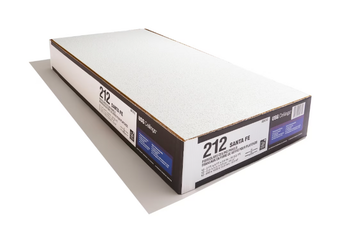 USG/CGC Ceilings 2 ft. x 4 ft. Santa Fe Lay-in Ceiling Tile