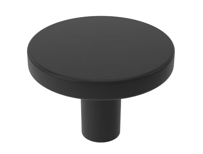 StyleWell 1.18 in. Matte Black Hollow Cabinet Handle Drawer Knobs (10-Pack)