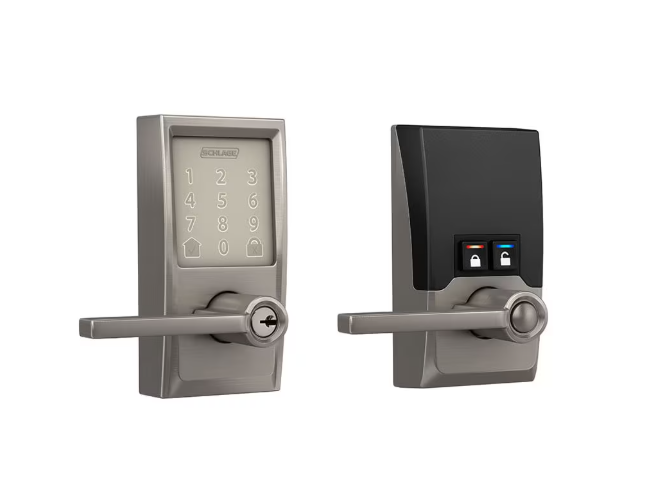 Schlage Encode Smart Lock Wifi Lever Century Satin Nickel