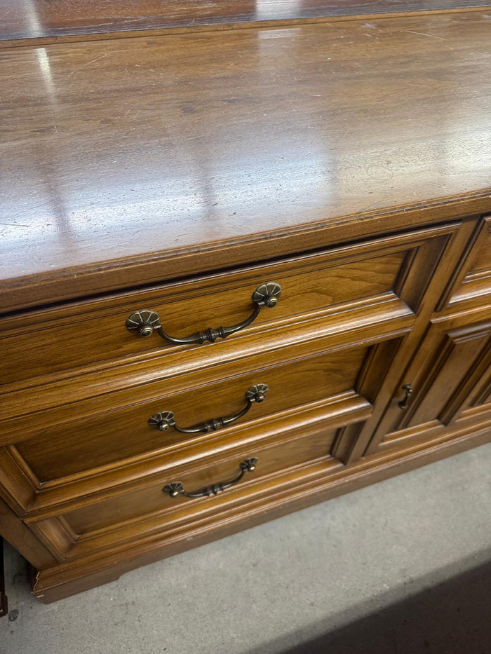 70"W 9-Drawer Wooden Dresser