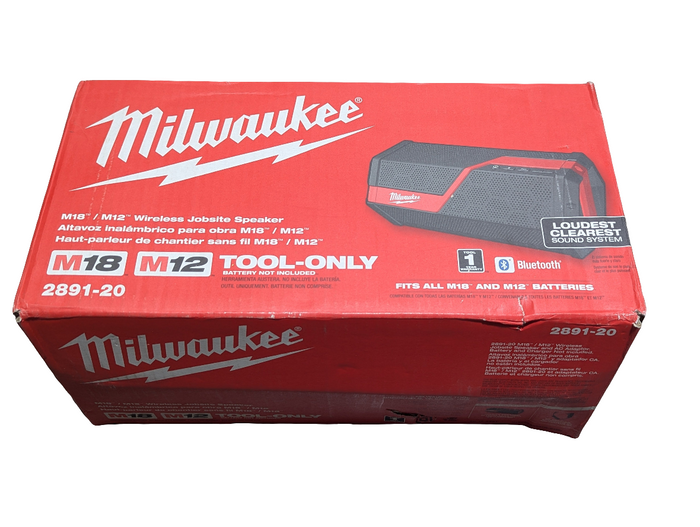 MILWAUKEE Tool M18/M12 Lithium-Ion Cordless Wireless Jobsite Speaker (Tool Only)