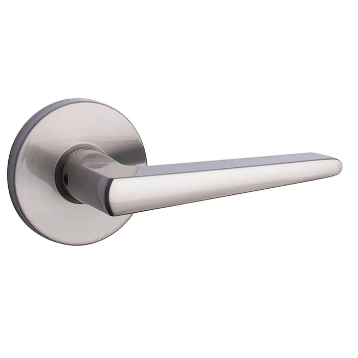 Equinox Round Rose Lever Dummy in Satin Nickel