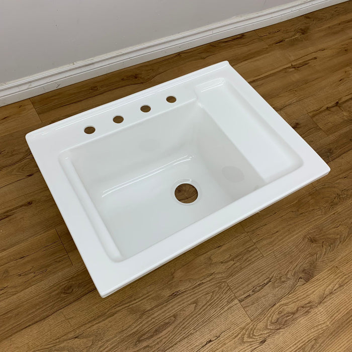 Foremost White 31-inch Acrylic Laundry Sink LS-0024-W