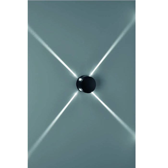 Hydrodisk 4W LED Outdoor Wall Sconce in Black