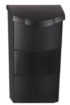 PRO-DF Economic Vertical Wall Mount Mailbox - Black
