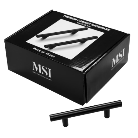 MSI Matte Black Cabinet Drawer Pull (16-Pack)