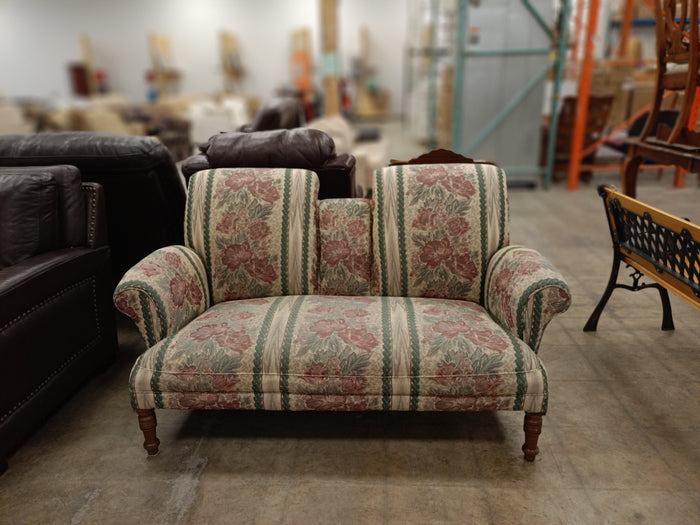 Multi-Color Floral Upholstered Loveseat