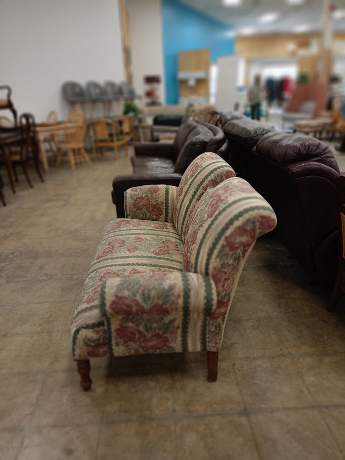 Multi-Color Floral Upholstered Loveseat