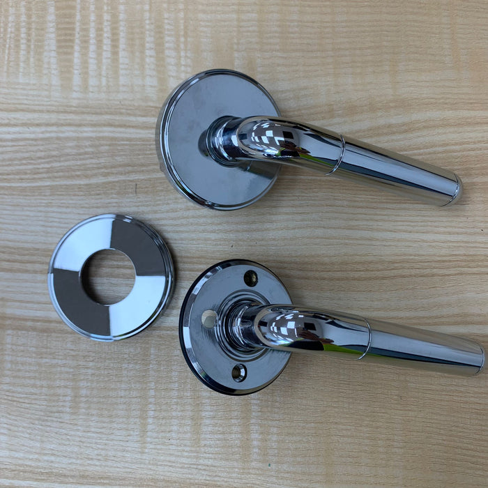 New Orleans Right Hand Passage Lever in Satin Chrome 1001NOLCRRH
