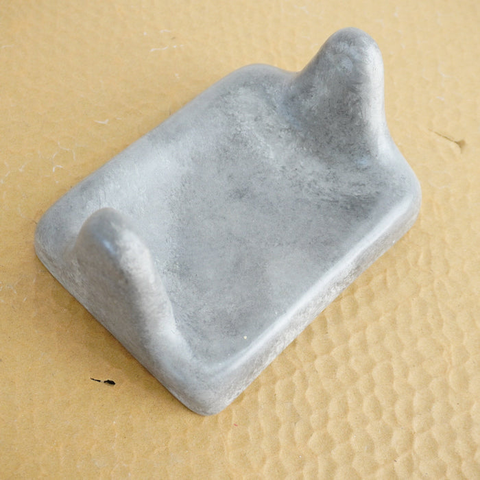 Porcelain Wall-Mount Toilet Paper Holder in Grigio Grey