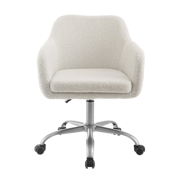 Ryder Office Chair Natural Faux Sherpa