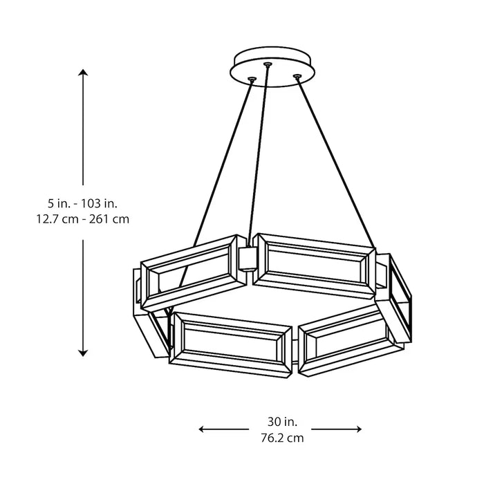 Monteaux 30-inch White Integrated LED Modern Circle Pendant