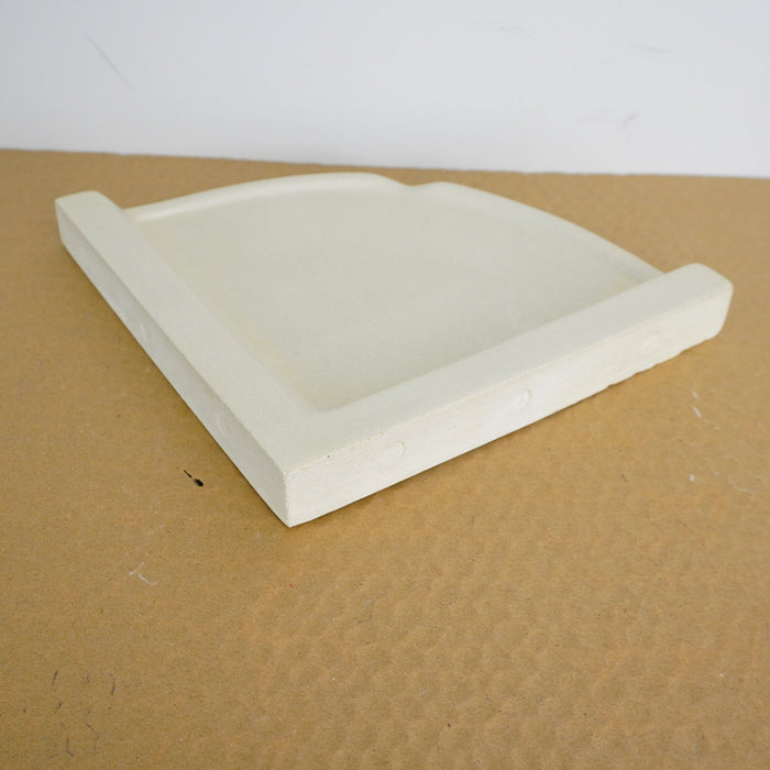 Porcelain Wall-Mount Corner Caddy in Crema