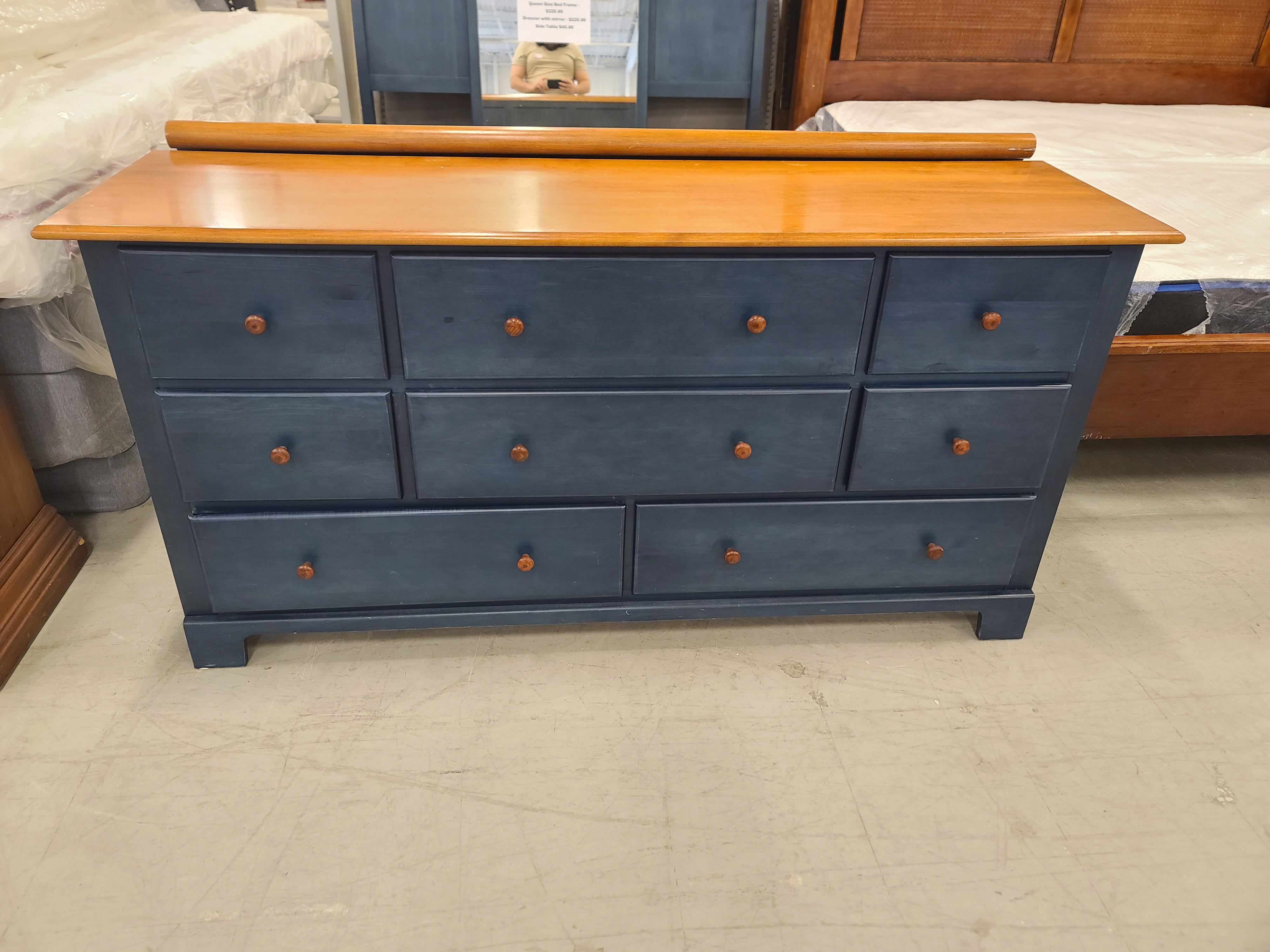 princess polly baby blue dress Beautiful Blue: Small Dresser Makeover
