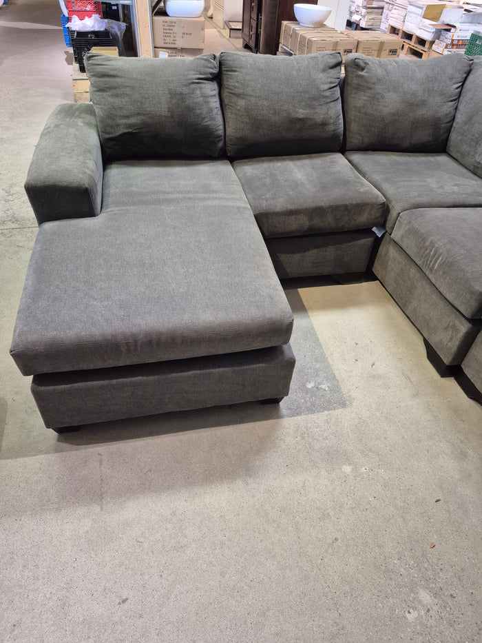 Large Grey Fabric Sectional