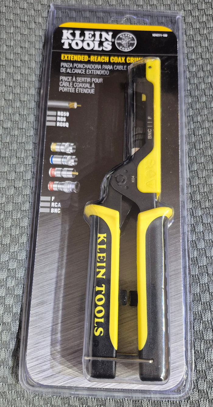 Klein Tools Extended Reach Coax Crimper