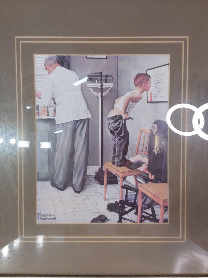 Norman Rockwell's 'Before The Shot' Framed Print