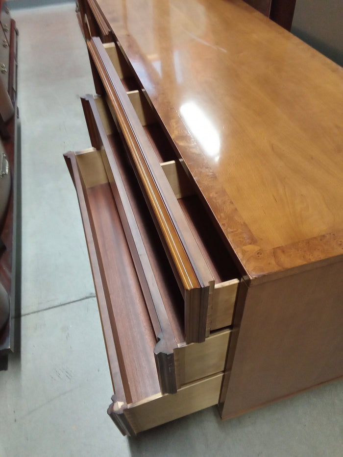 80"W Wooden 6-drawer Sresser with Mirror