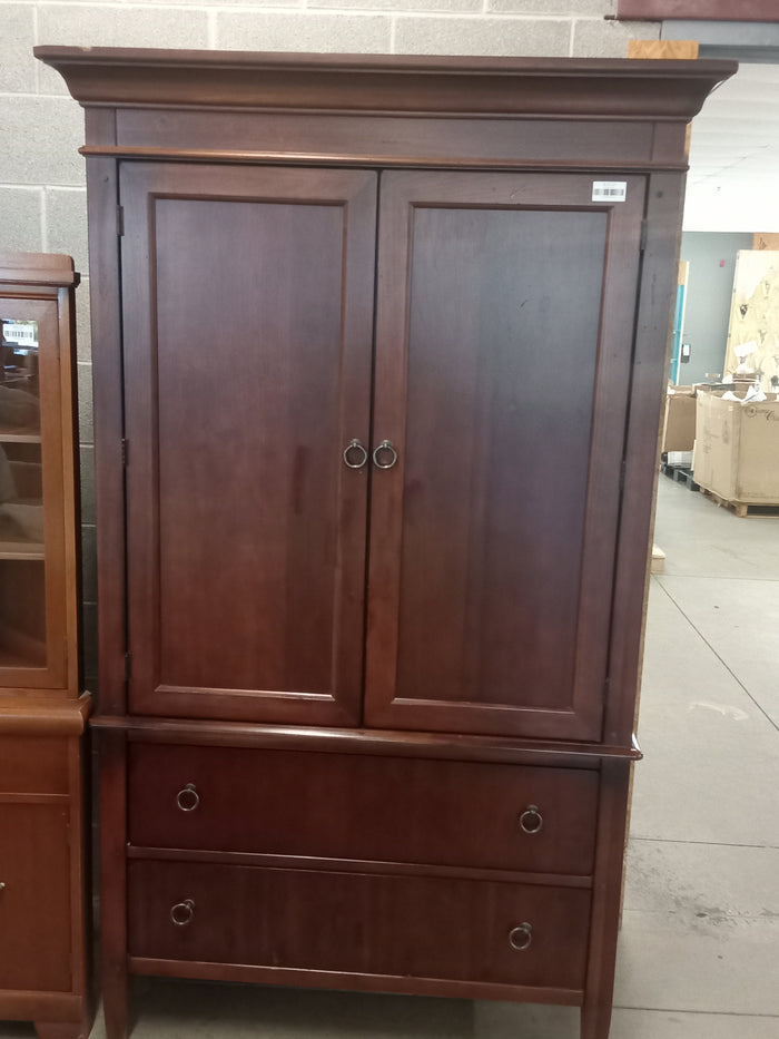 46.5"W Antique Wooden Armoire