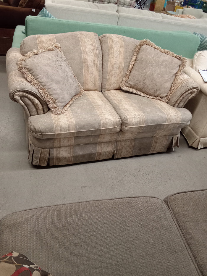 64.5"W Beige Love Seat