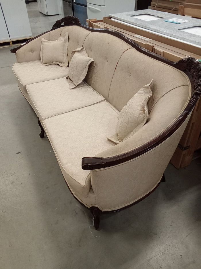 91"W French Provincial Style 3-Seat Sofa