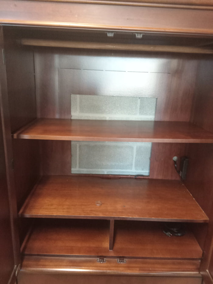 46.5"W Antique Wooden Armoire