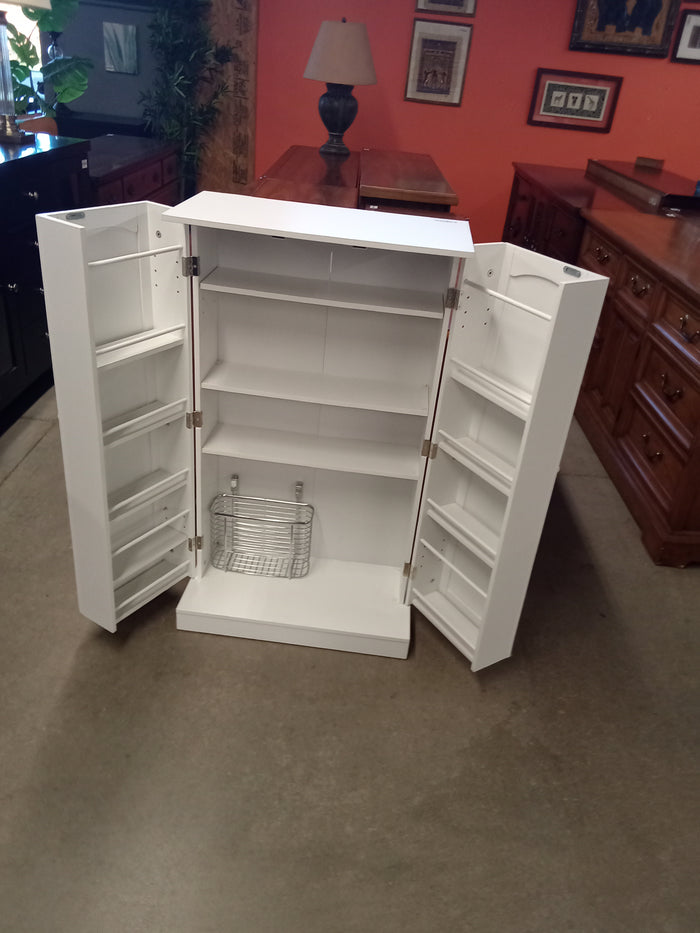 24"W White Storage Cabinet