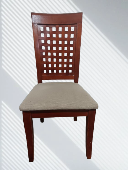 Mesh Style Wooden Chair - Set of 4